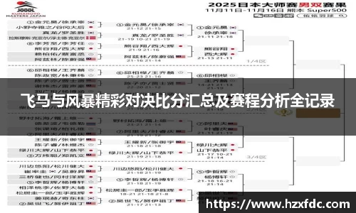 飞马与风暴精彩对决比分汇总及赛程分析全记录